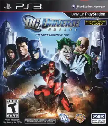 DC Universe Online (USA) box cover front